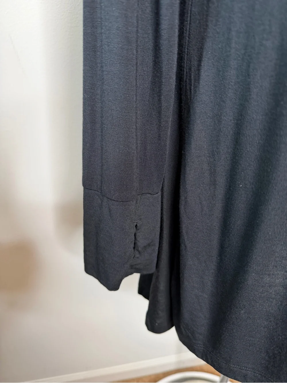 Cuddl Duds Softwear With Stretch Black Tunic